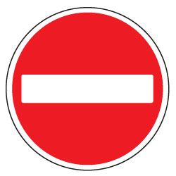 Traffic Signs - No Entry Sign