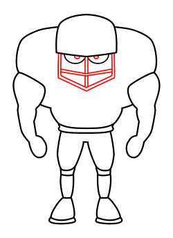 Drawing a cartoon football player ClipArt Best ClipArt