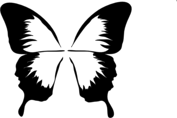 Butterfly Silhouette Clip Art - vector clip art ...