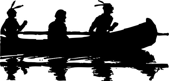 Canoe Silhouette Clip Art - vector clip art online ...