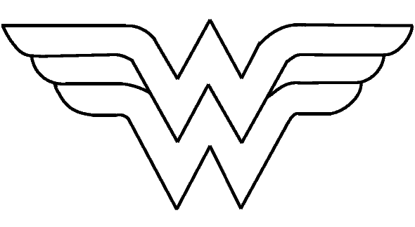 Wonder Woman Logo | Mewarnai