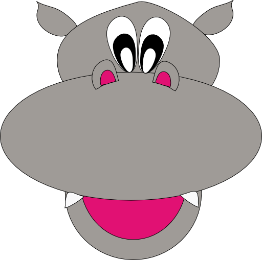 Smiley Hippo Clipart Royalty Free Public Domain Clipart