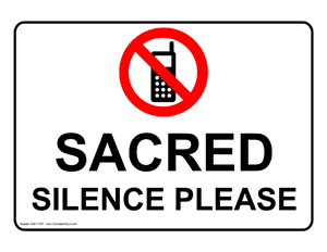 Sacred Silence Please Sign NHE-17879 Cell Phones