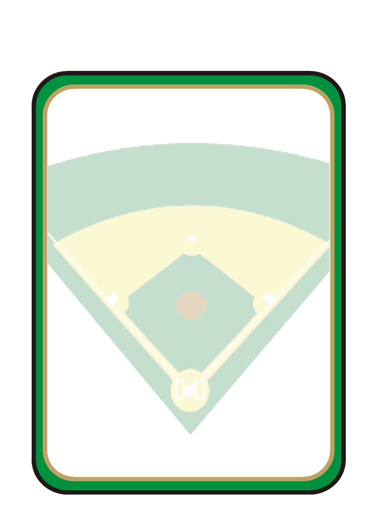 Baseball Border For Address Labels Or Rubber Stamps