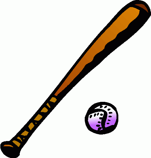 Baseball Bat And Ball Clipart - Free Clipart Images