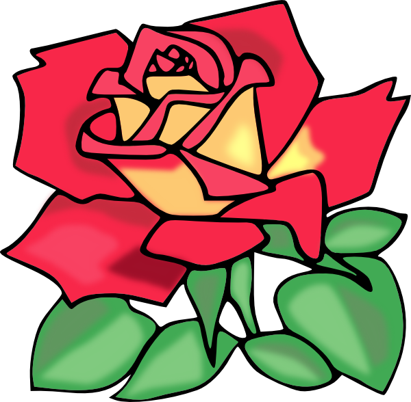 Red Rose Cartoon - ClipArt Best