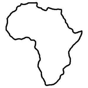 Africa outline clip art