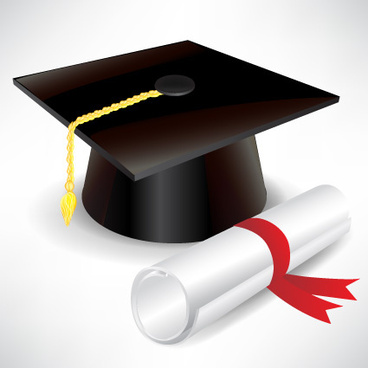 Free graduation cap and diploma clip art free vector download ...