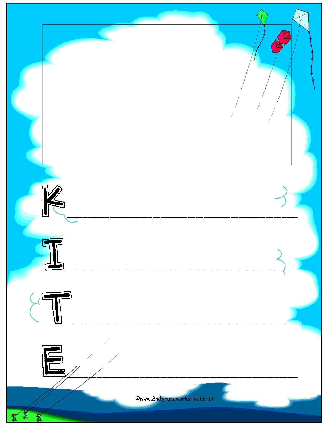 Kite Poem Template ClipArt Best
