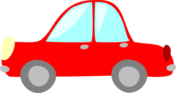 Girl In Red Sports Car Clipart