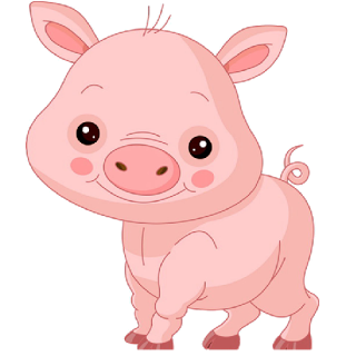 Pink Pig's - Cartoon Animal Images