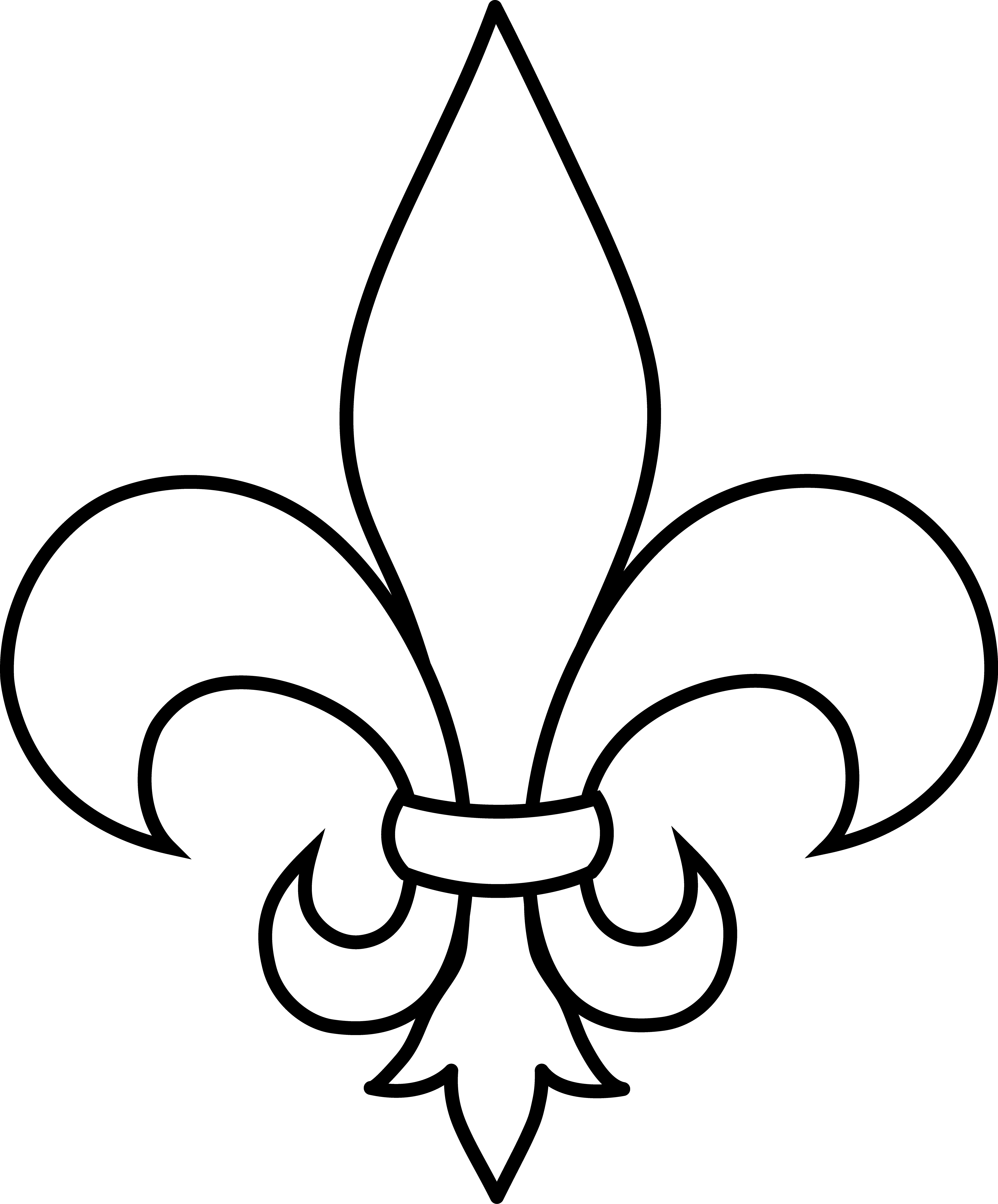 Free clip art fleur de lis