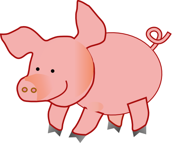 pig clipart cute