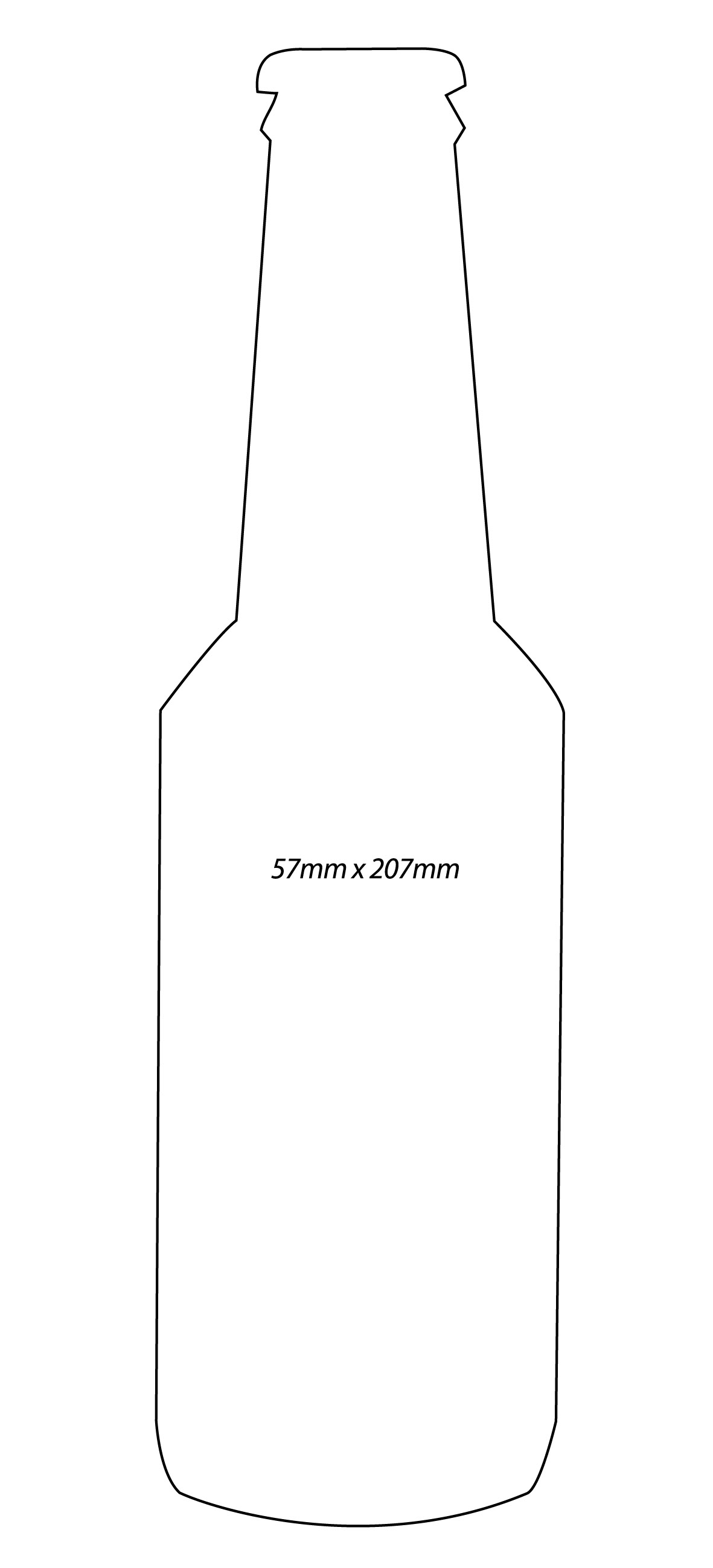 Beer Bottle Outline Clipart