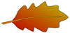 autumn oak leaf 2 sketch clipart, lge 12 cm long | Flickr - Photo ...
