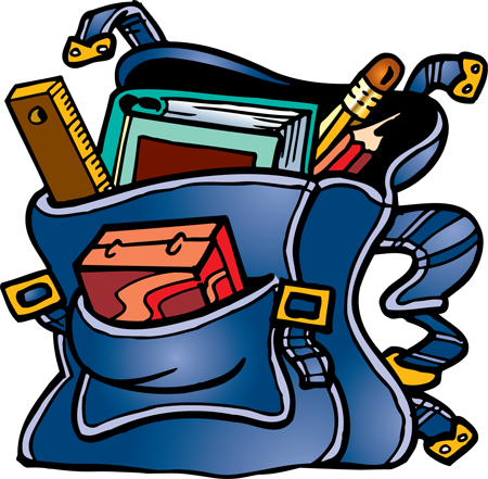 Pics For > Book In The Bag Clipart