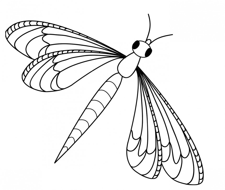 Dragonfly Clipart Black And White ClipArt Best