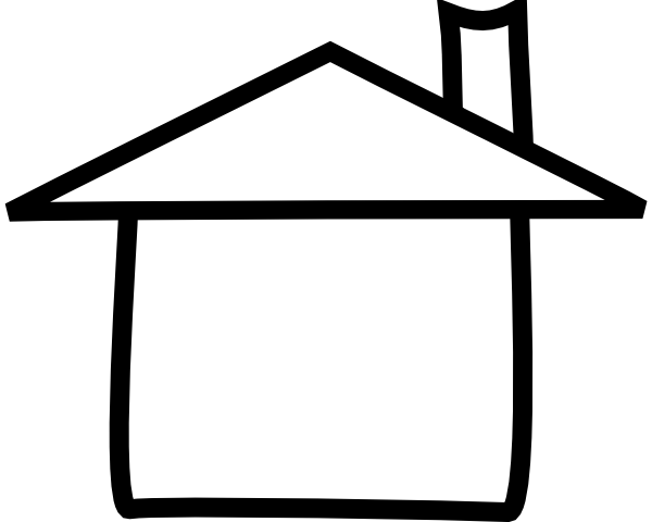 House Outline Clipart Black And White - Free ...