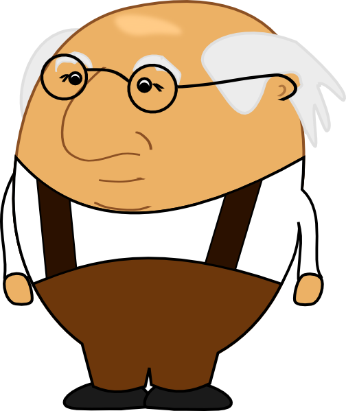 Old Man Cartoon Face