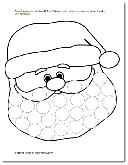 Santa Craft Template