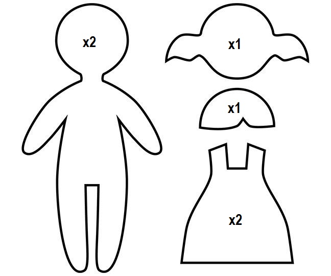 Paper Doll Templates. 41 free paper doll and printable dress ups ...
