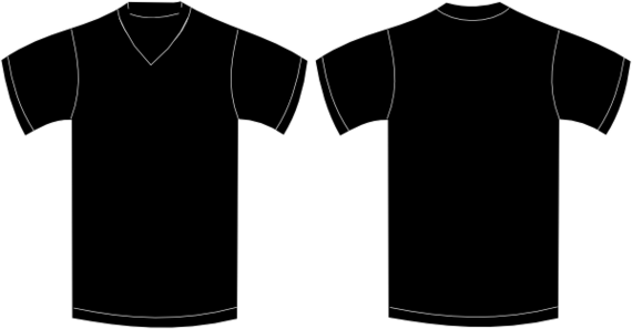 Plain Black T Shirt Template Clipart - Free to use Clip Art Resource