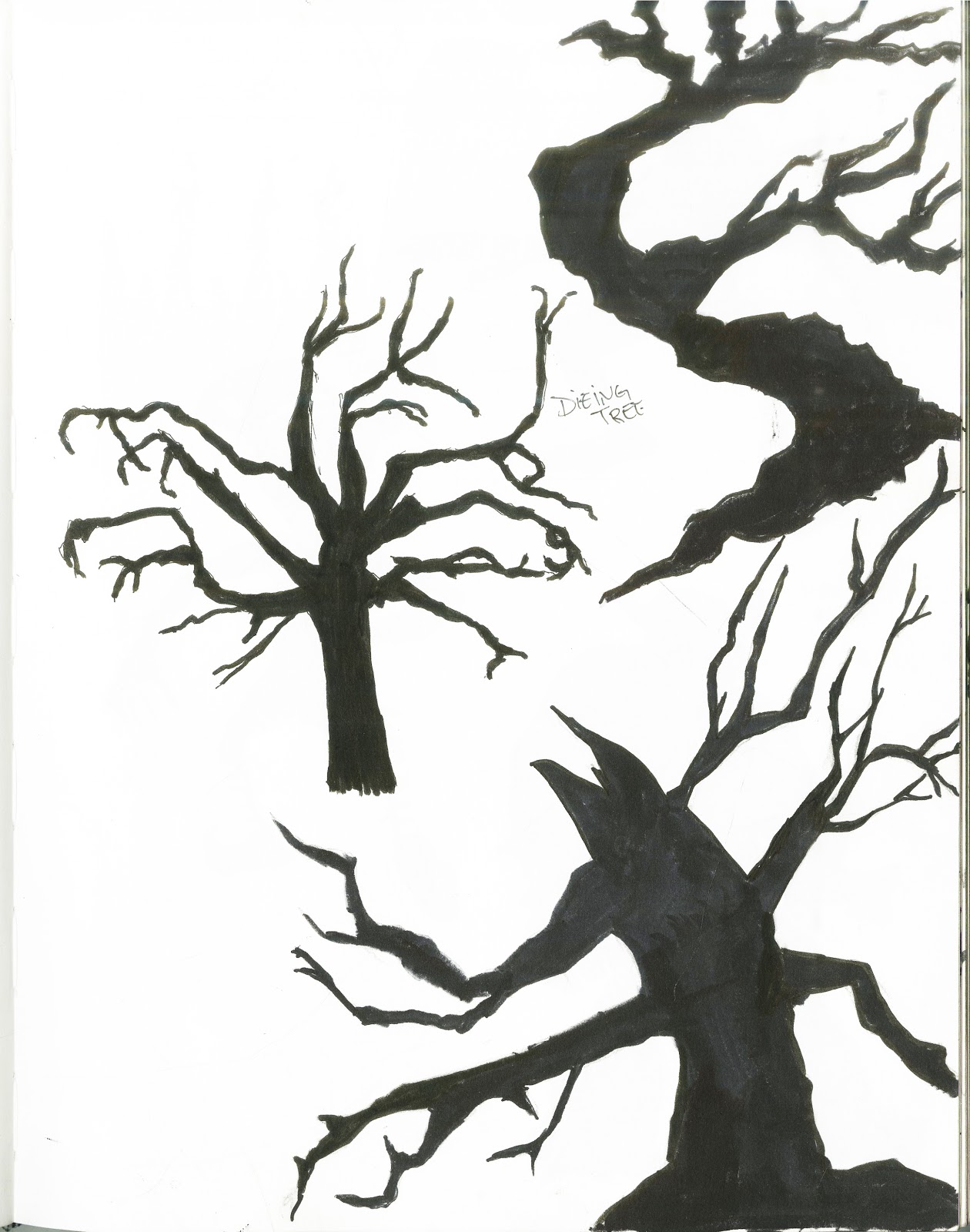 Creepy Tree Silhouette