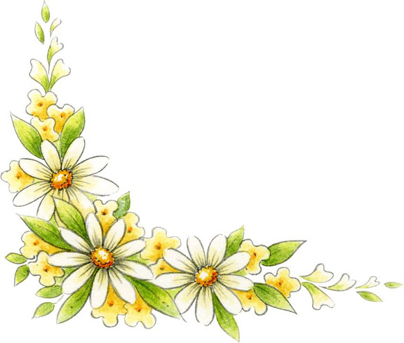 clipart flower corner border - photo #15