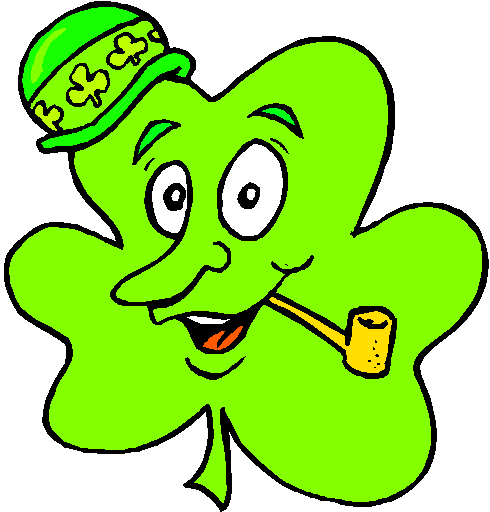 Shamrock Clipart 1 ? Graphics, Silly Shamrocks and Four Leaf ...