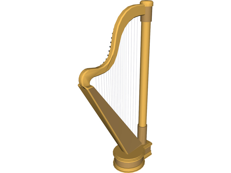 Harp 3D Model Download | 3D CAD Browser