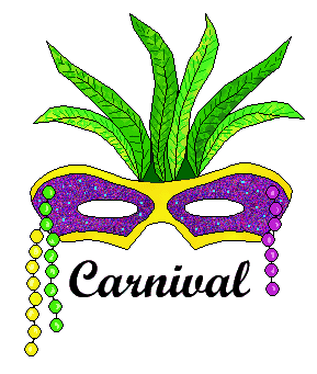 Mardi Gras Clip Art - Mask With Carnival Title - Mardi Gras Titles