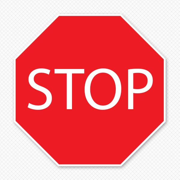 Stop Sign Door & Wall Restickable - Sticker Genius