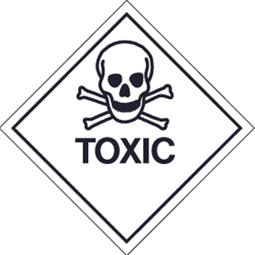 Hazard warning diamond - Toxic. REF: HWD23 - Archer Safety Signs