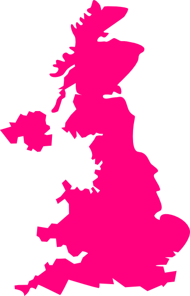 United Kingdom Pink Map Uk Clip Art - vector clip art ...
