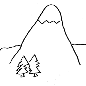 Mountain Outline Clipart