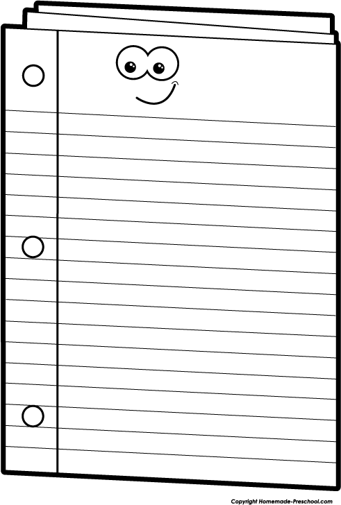 Notebook Paper Clipart Free
