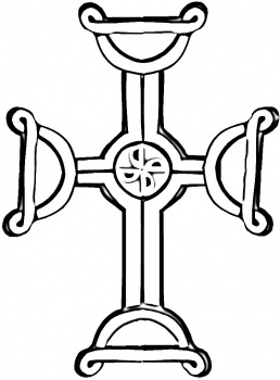 Celtic Cross coloring page | Super Coloring