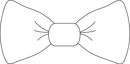 Bow Outline Clipart