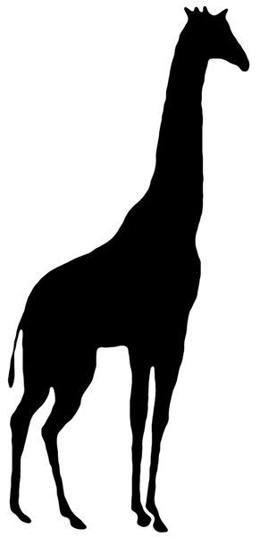 African Animal Silhouette Clipart