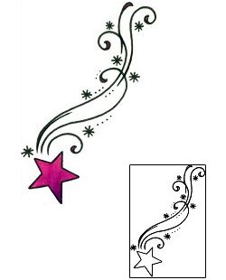 Shooting Star Tattoos | Star ...