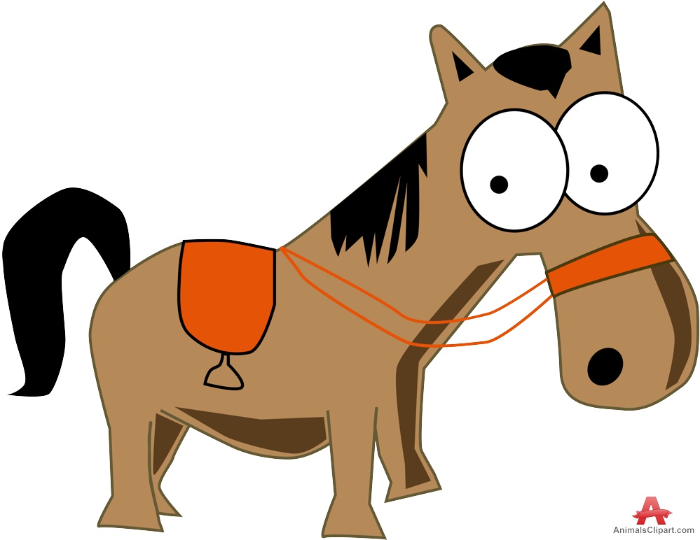 Cartoon Horse with Big Eyes | Free Clipart Design Download
