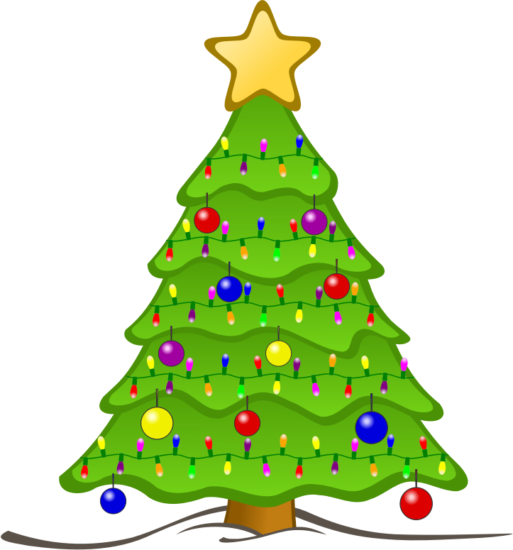 A Cartoon Christmas Tree Clipart Best