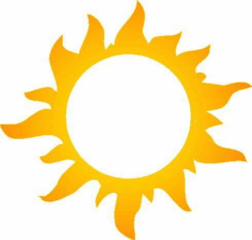 Free clipart images, The morning and Solar
