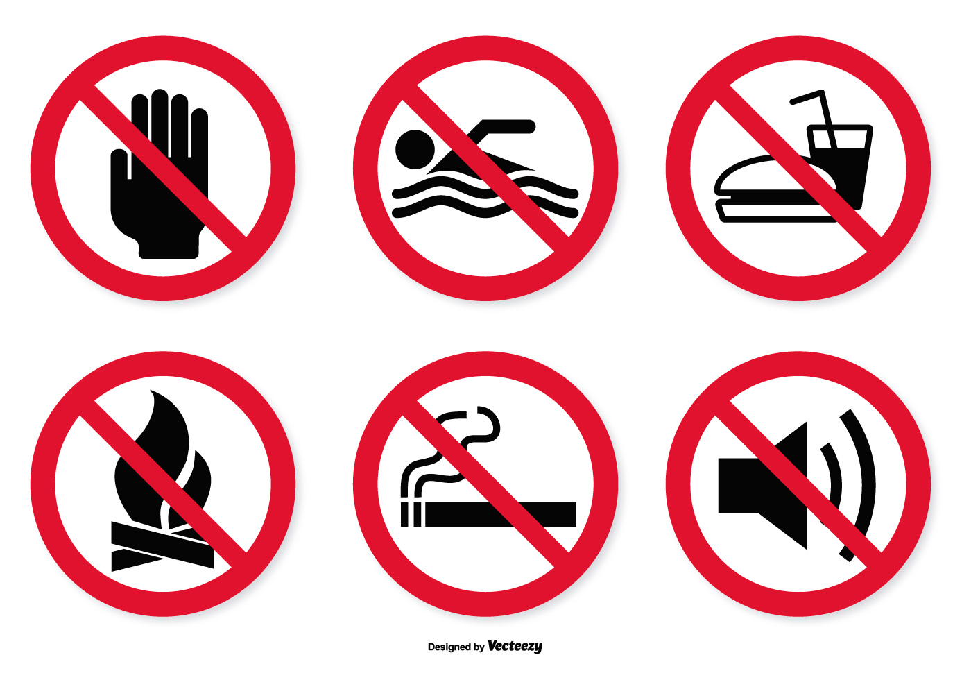 Prohibition Signs Free Vector Art - (7995 Free Downloads)