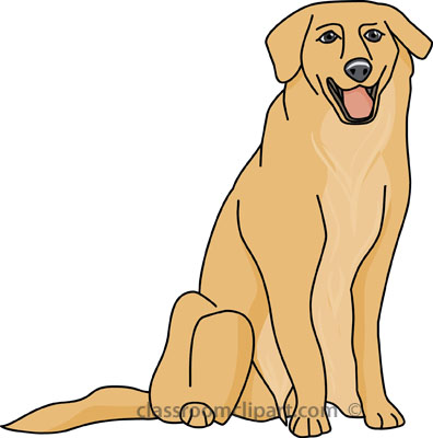 Clip art of a dog clipart image #264