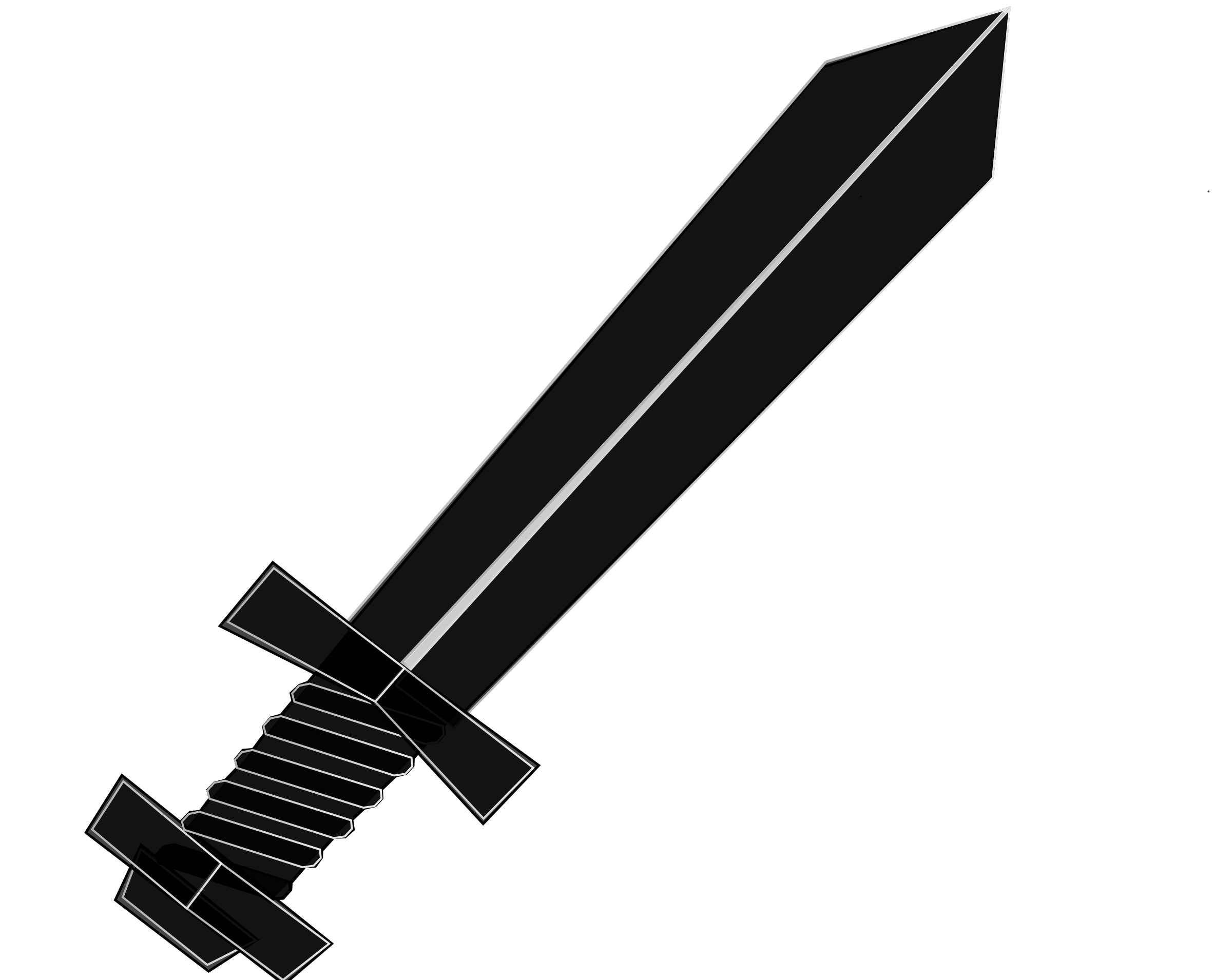 Clipart - Toy Sword (Black)