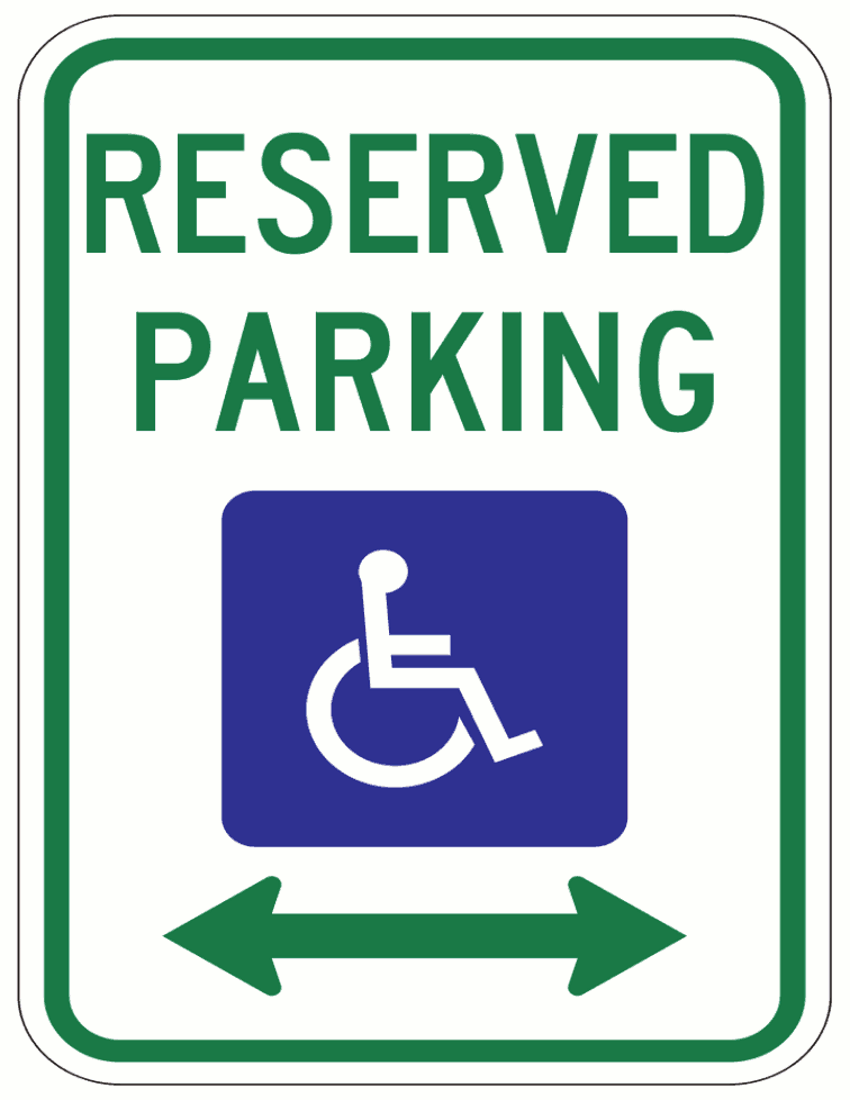 Handicap parking clipart