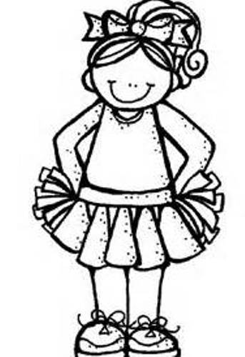 Black And White Cheer Clipart
