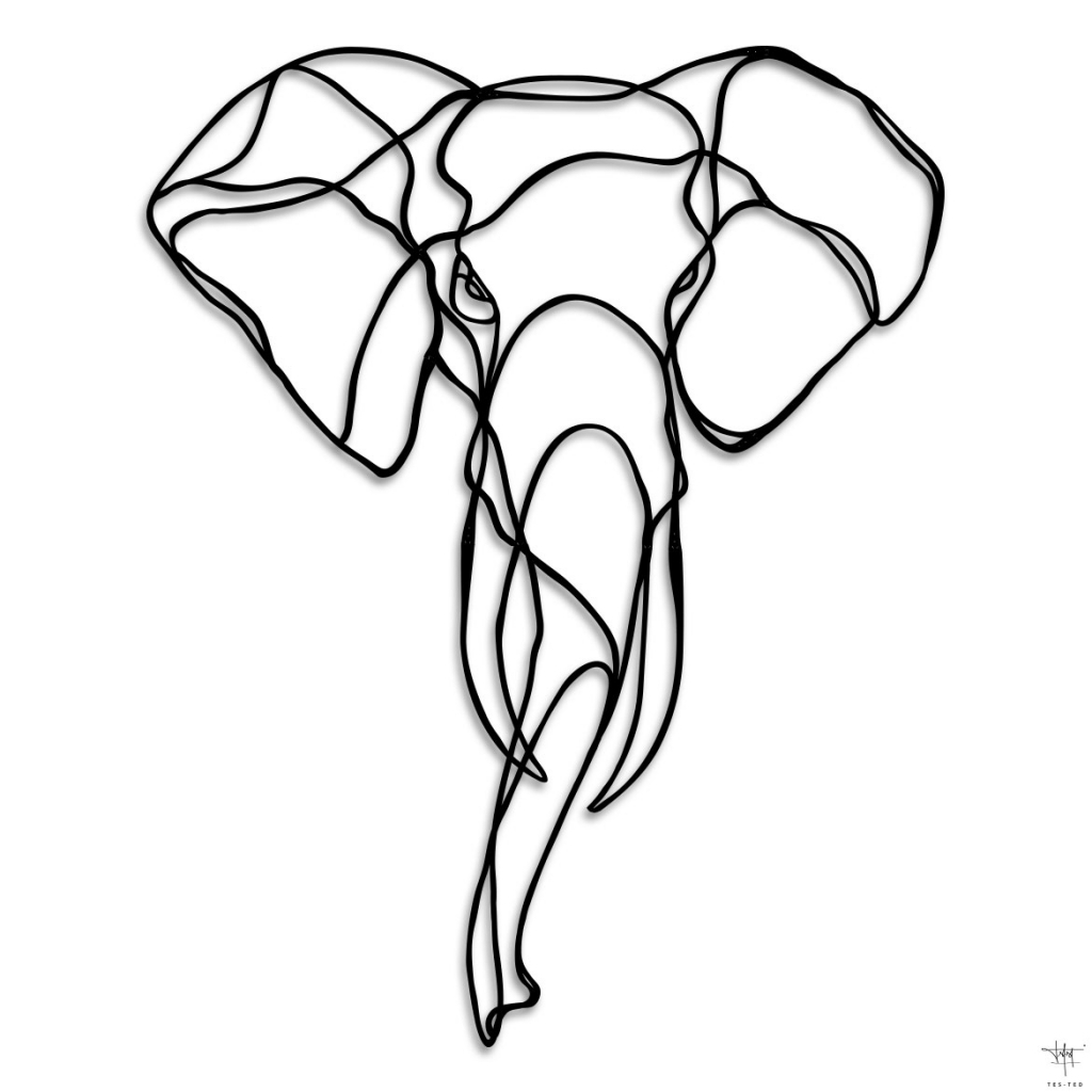 Elephant Head Drawing - Drawing Pencil