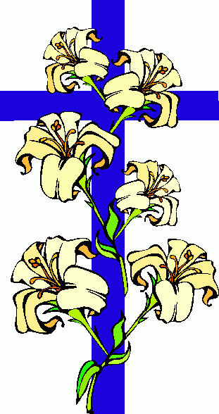 Flower cross clipart